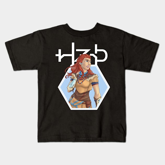 HZD - Aloy Kids T-Shirt by jpowersart